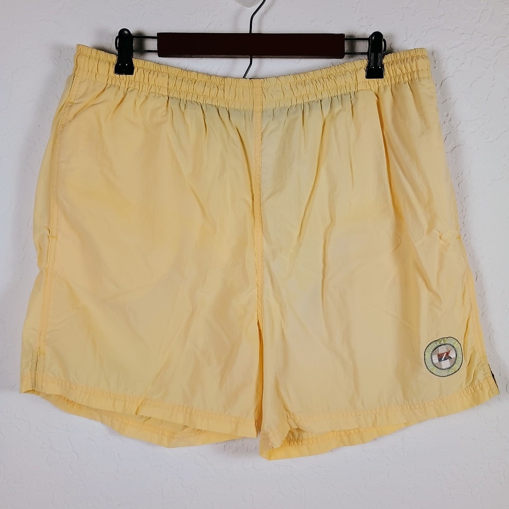 Vtg‎ Cutter & Buck Men's Size Large Board Swim Shorts Yellow